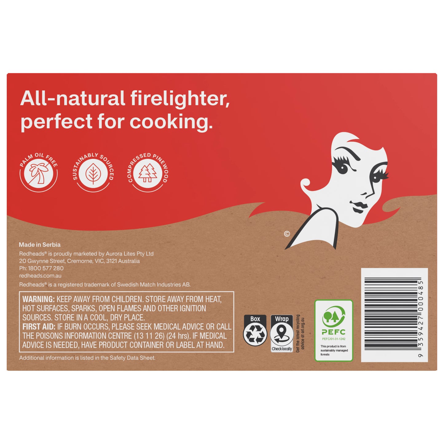 Redheads® Natural Block Firelighters