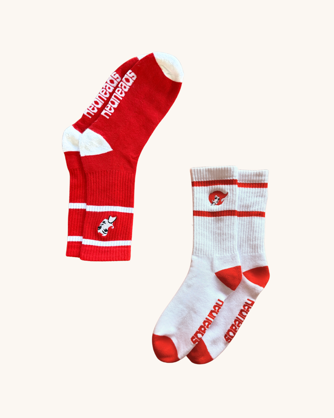 Redheads® Crew Socks Red