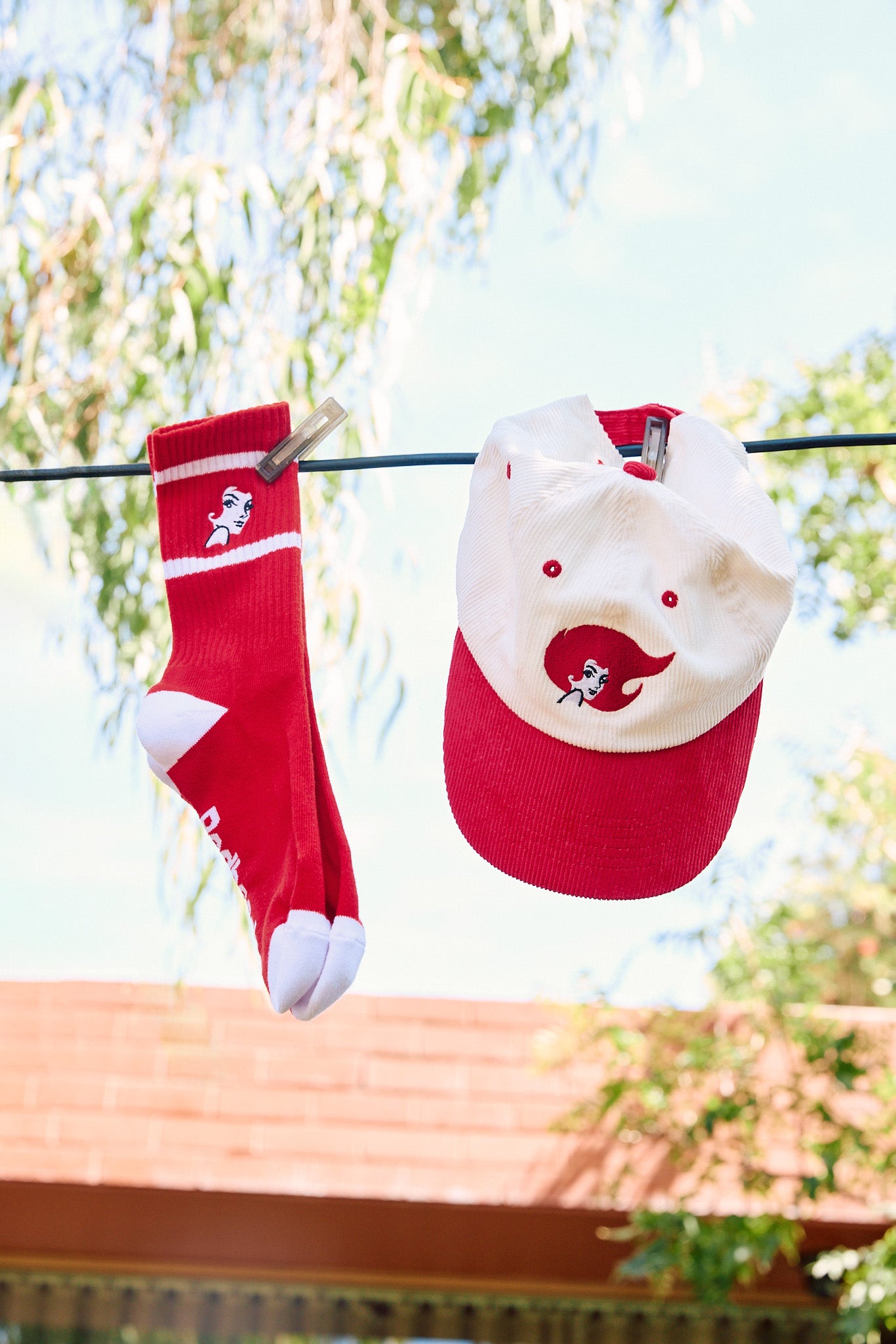 Redheads® Crew Socks Red