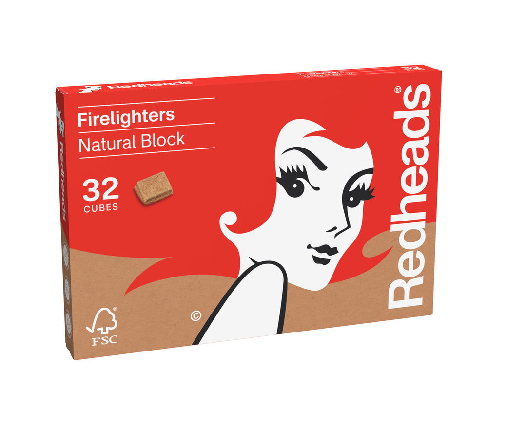 Redheads® Natural Block Firelighters