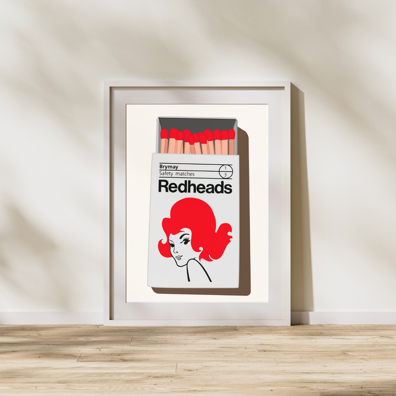 Redheads® 1971 Matchbox Poster – Vintage Retro Design | Classic Wall ...