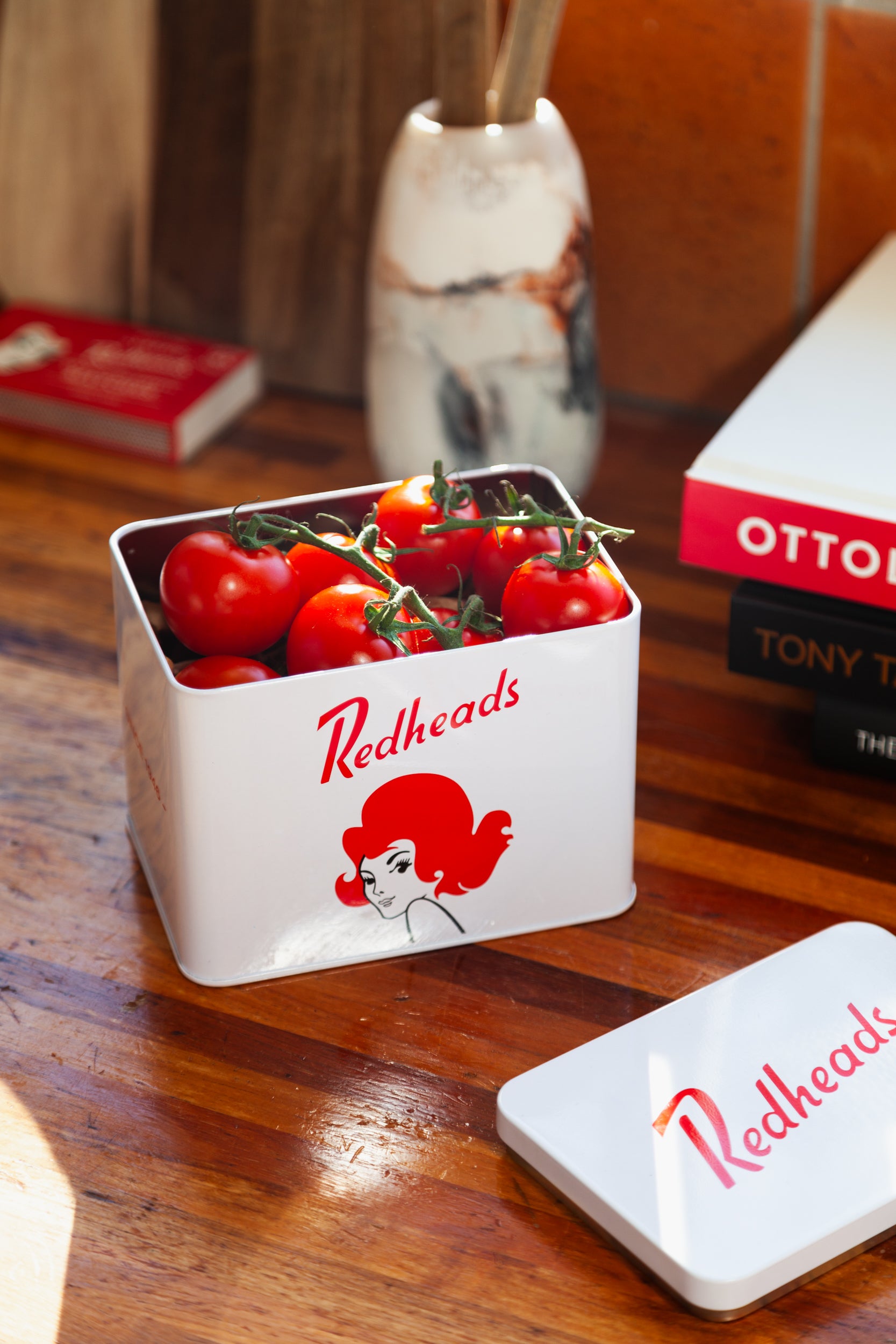 Redheads® Storage Tin White