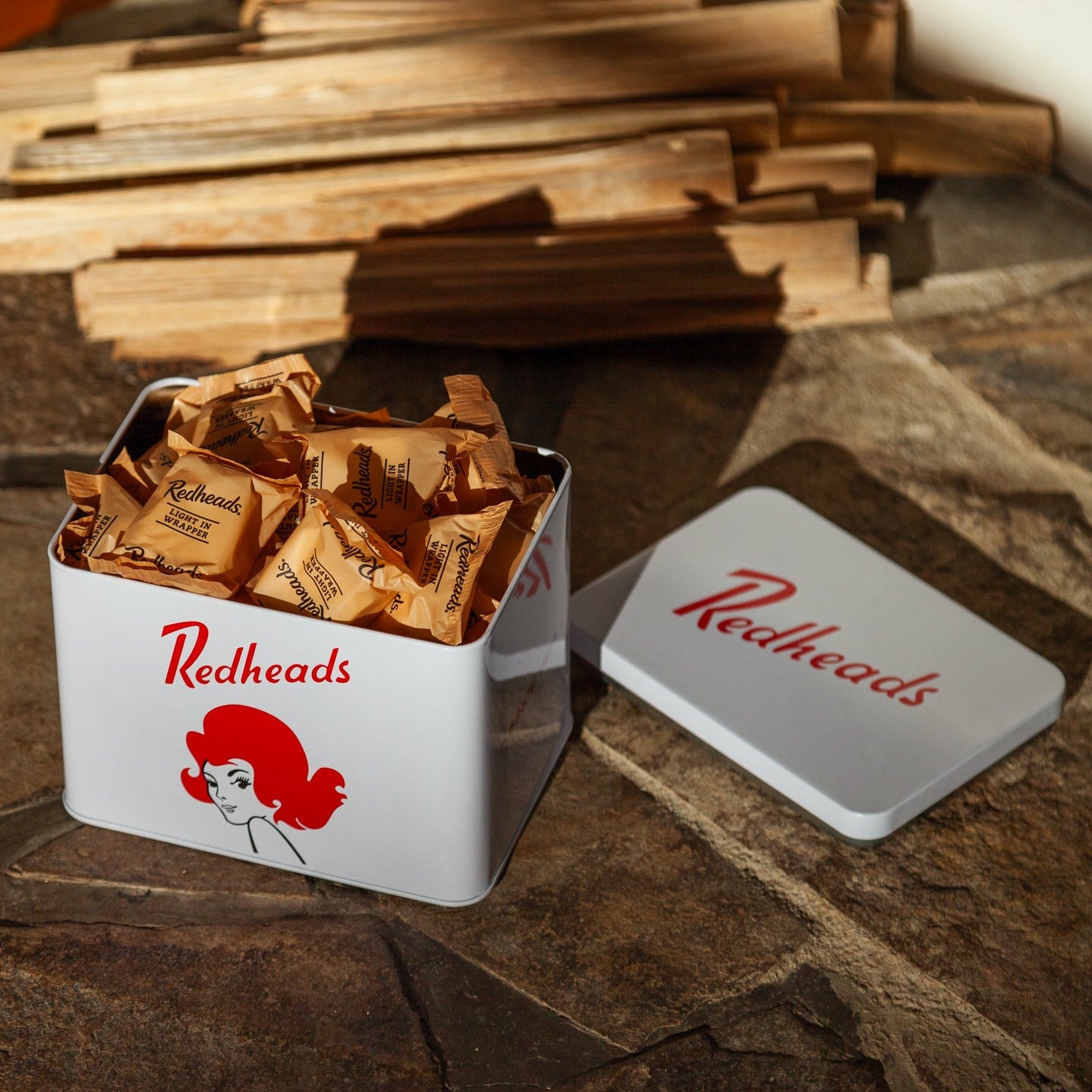 Redheads® Storage Tin White