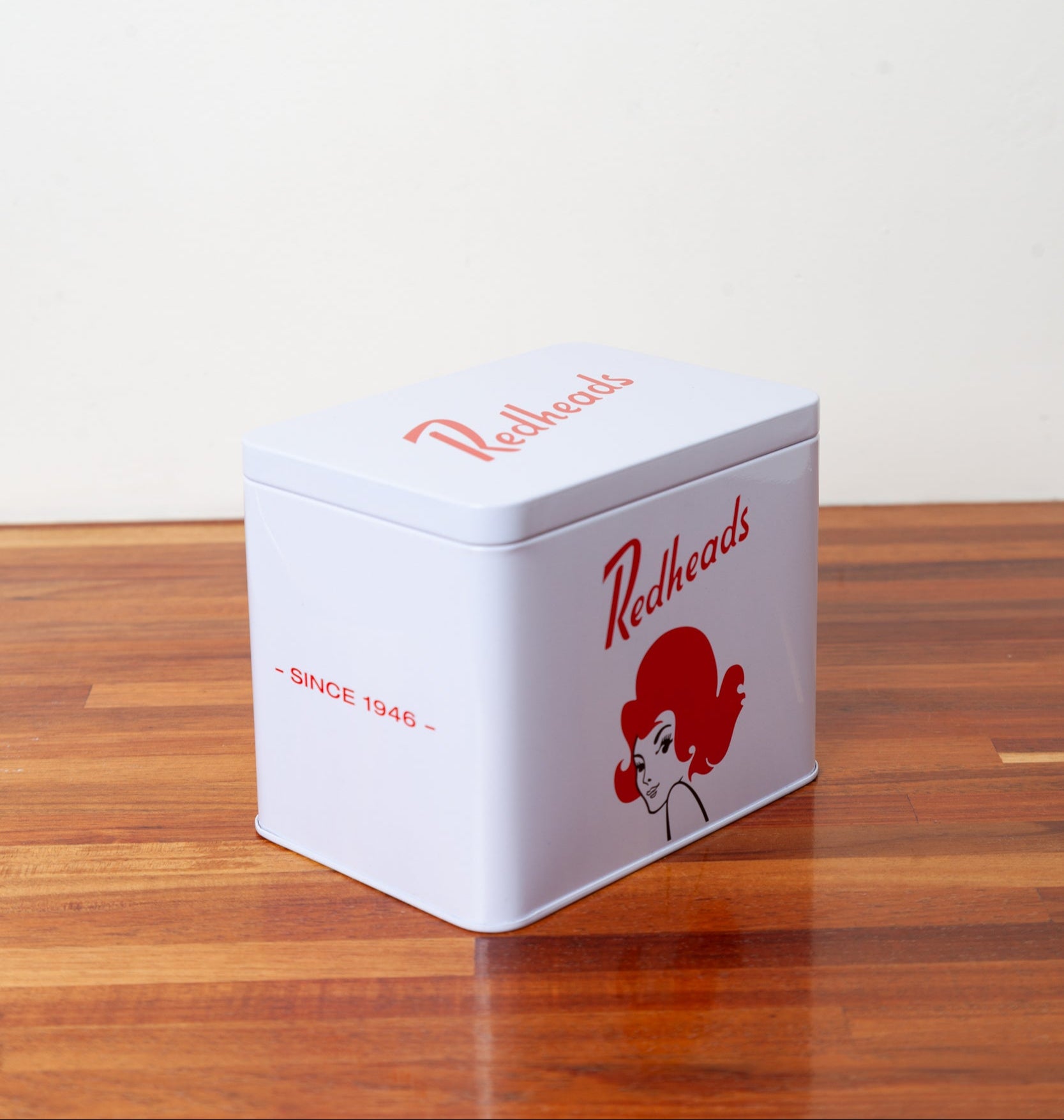 Redheads® Storage Tin White