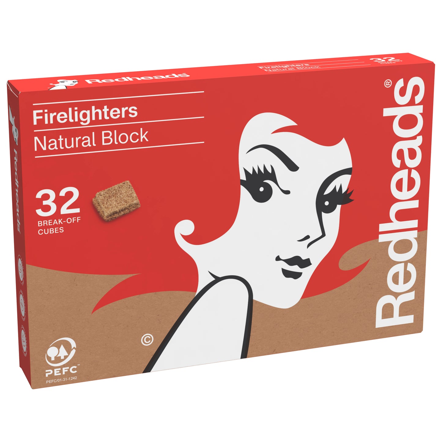 Redheads® Natural Block Firelighters