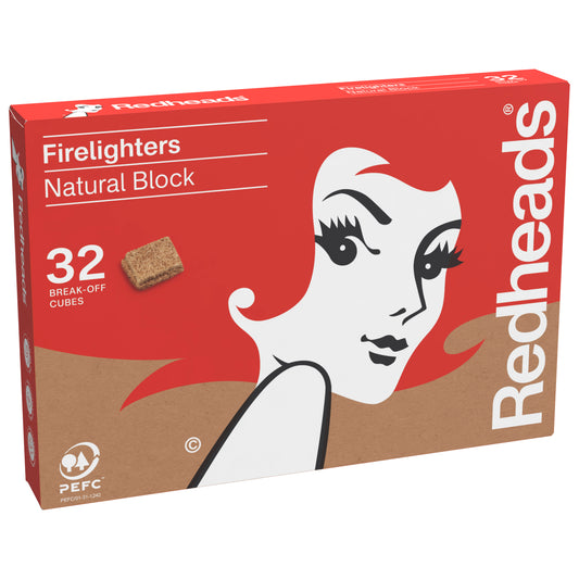 Redheads® Natural Block Firelighters