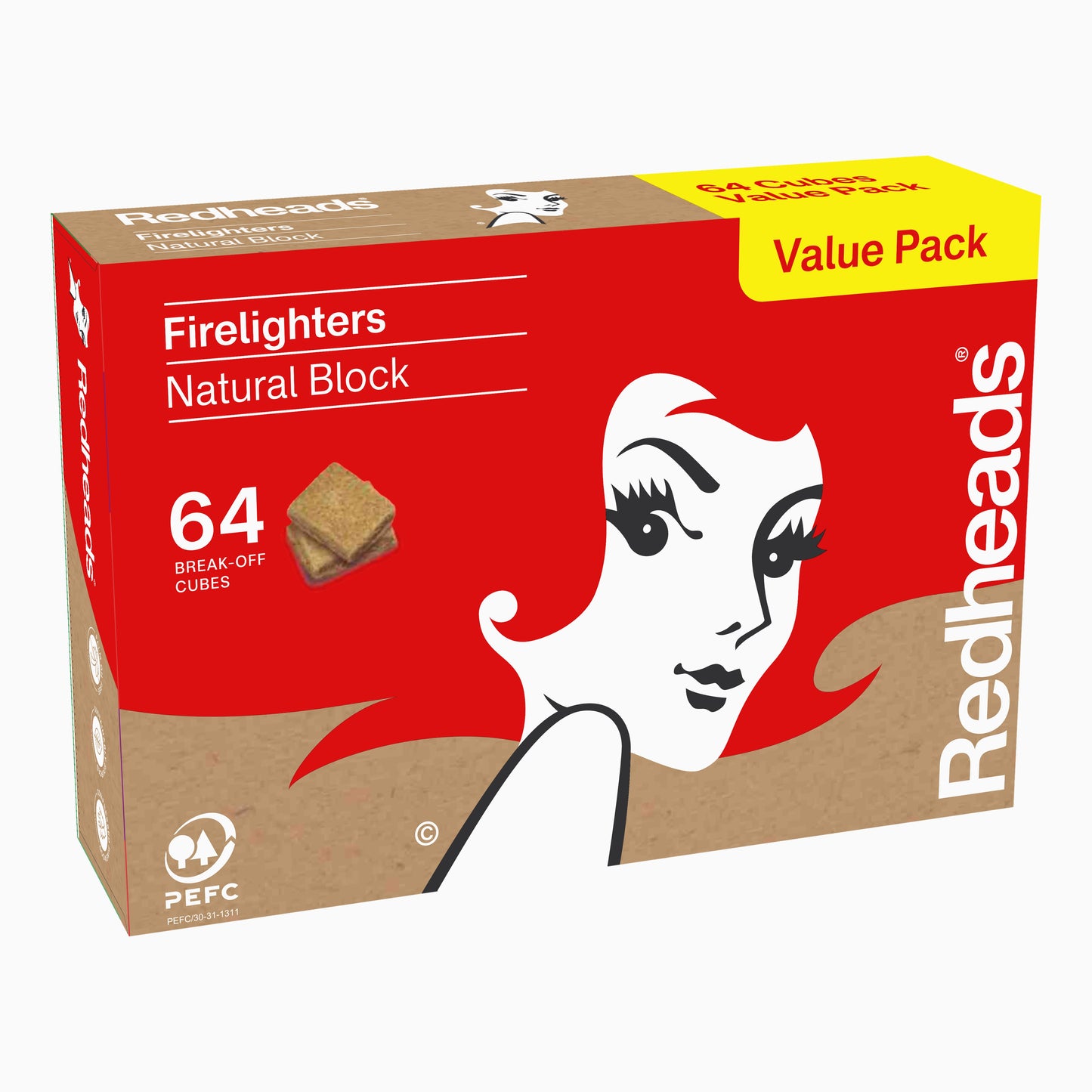 Redheads Natural Block Firelighters