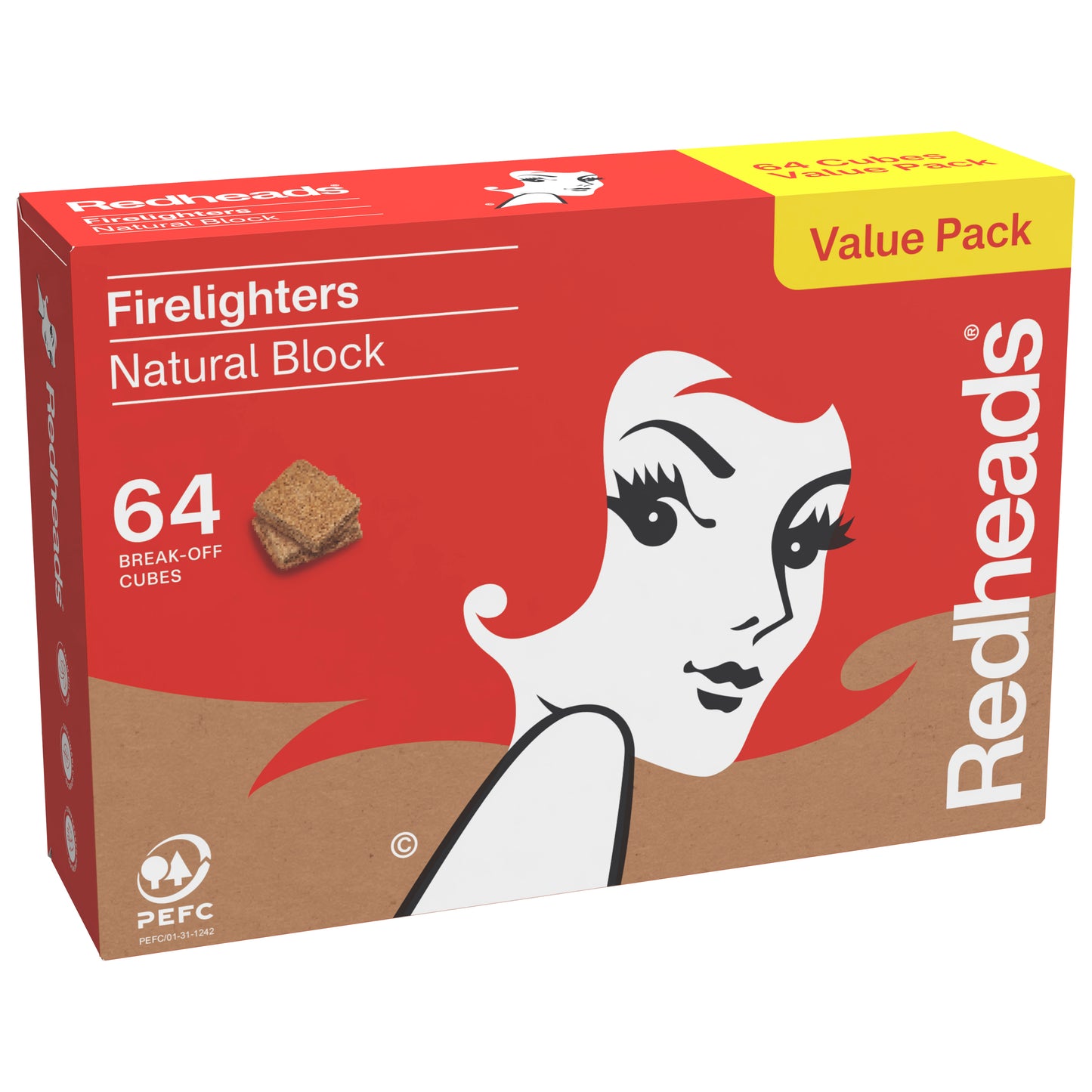Redheads® Natural Block Firelighters