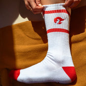Redheads® Crew Socks White