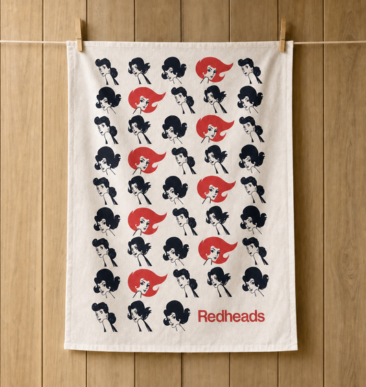 Redheads Tea Towel Through the Ages