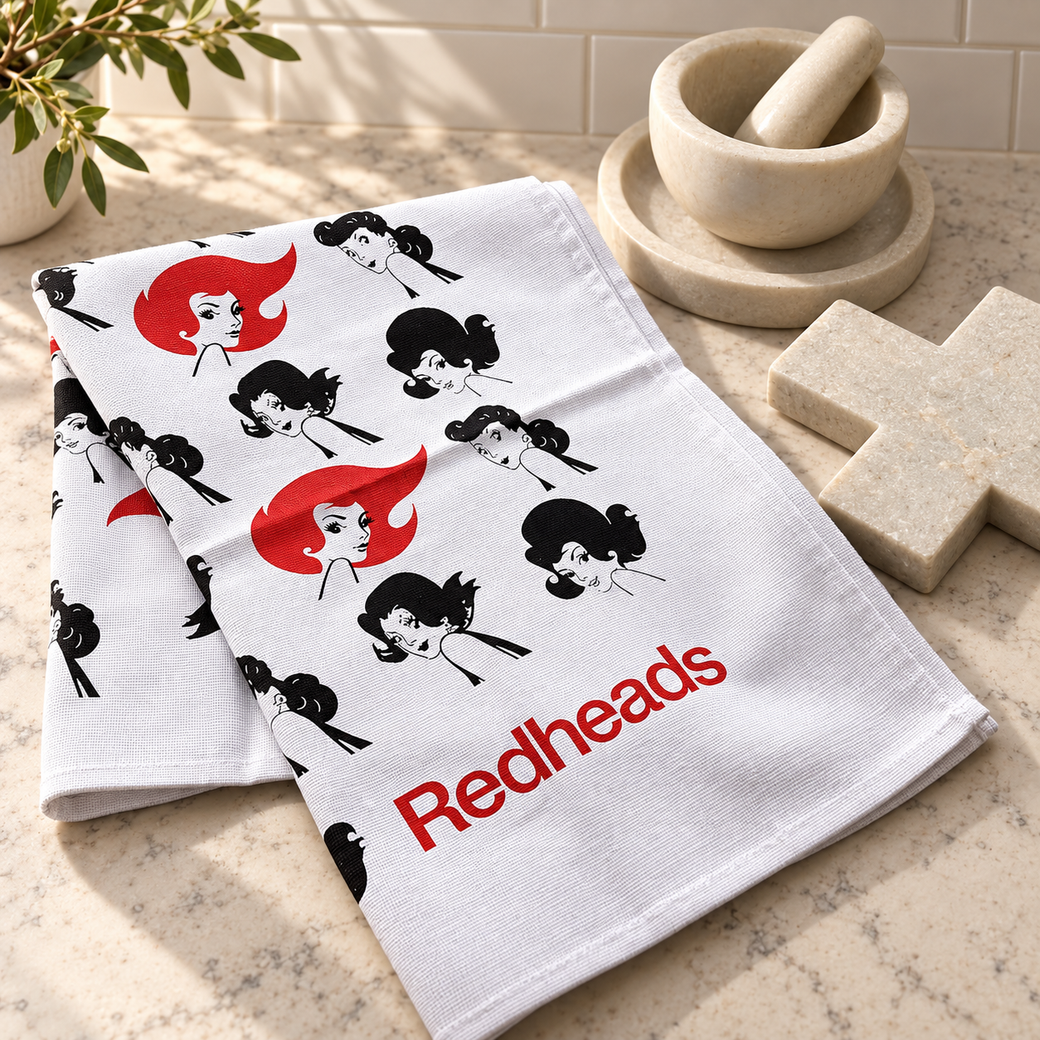 Redheads Tea Towel Through the Ages