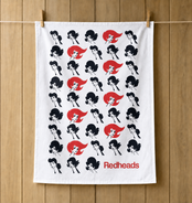 Redheads Tea Towel Through the Ages