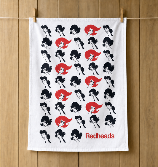 Redheads Tea Towel Through the Ages